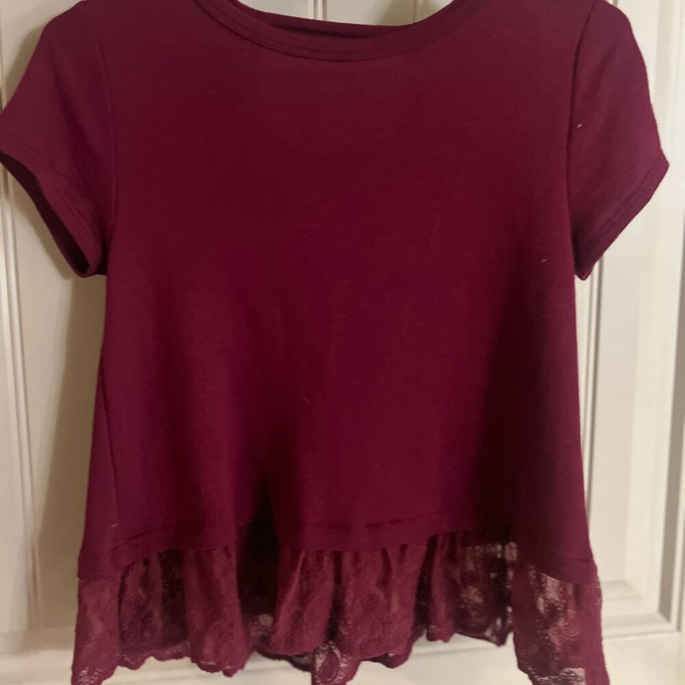 Burgundy Small Junior Shirt